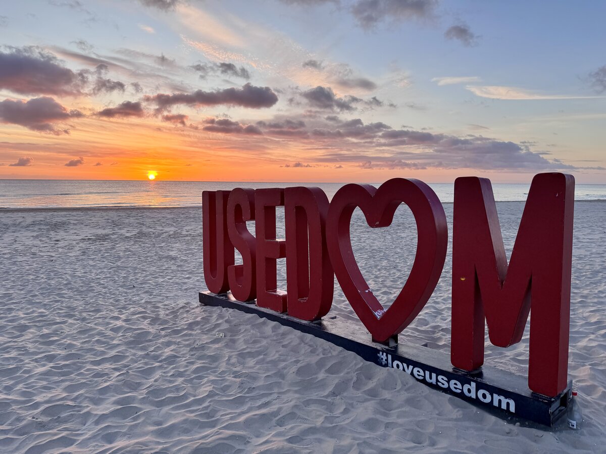 Sonnenaufgang am Strand von Usedom
